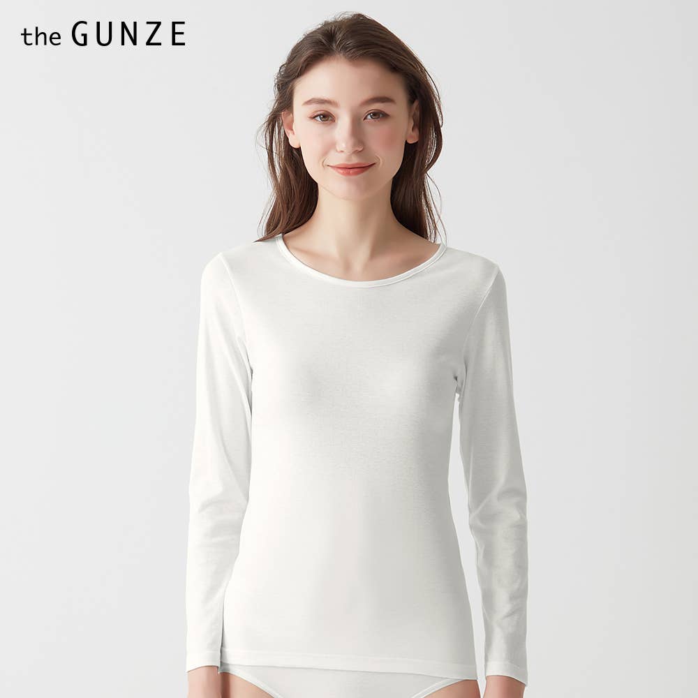 【綿100%】10分袖インナー(えりあき狭め）【SALE】